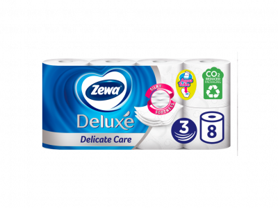 Zewa deluxe toalettpapír delicate care 3 rétegű 8 tekercs