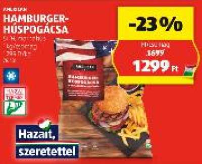 AMERICAN HAMBURGER-HÚSPOGÁCSA