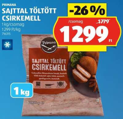 PRIMANA SAJTTAL TÖLTÖTT CSIRKEMELL