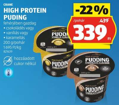 CRANE HIGH PROTEIN PUDING