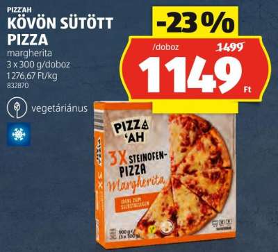 Pizzah Kövön Sütött Pizza