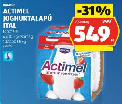 DANONE ACTIMEL JOGHURTALAPÚ ITAL