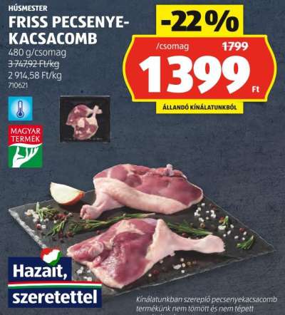 HÚSMESTER FRISS PECSENYE-KACSACOMB