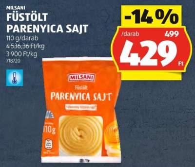 Milsani Füstölt Parenyica Sajt