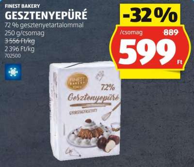 Finest Bakery Gesztenyepüré