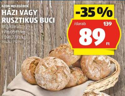 HÁZI VAGY RUSZTIKUS BUCI