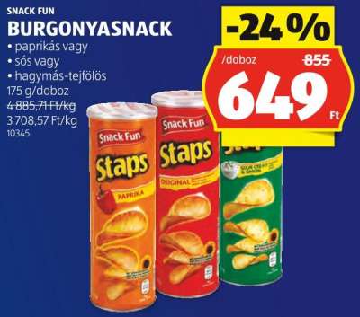 Snack Fun BURGONYASNACK