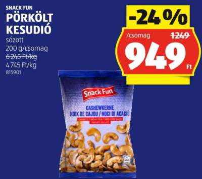 SNACK FUN PÖRKÖLT KESUDIÓ