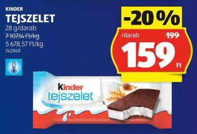 KINDER TEJSZELET