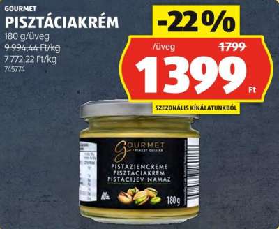 GOURMET PISZTÁCIAKRÉM