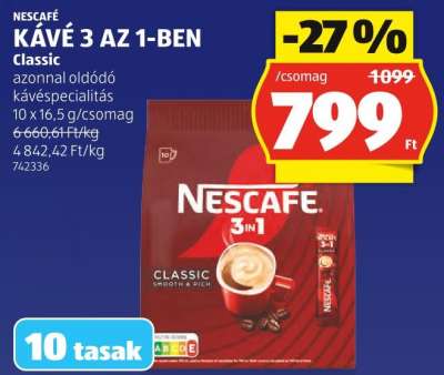 NESCAFÉ KÁVÉ 3 AZ 1-BEN