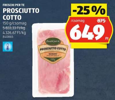 FRESCHI PER TE PROSCIUTTO COTTO