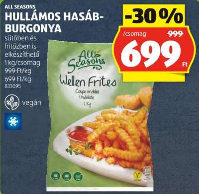 ALL SEASONS HULLÁMOS HASÁBBURGONYA