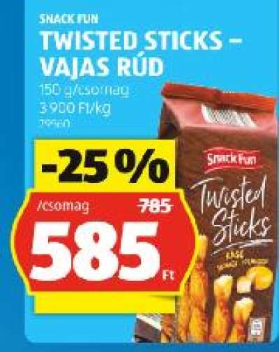 SNACK FUN TWISTED STICKS – VAJAS RÚD