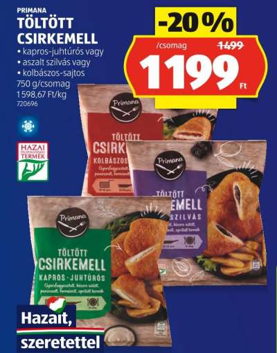 PRIMANA TÖLTÖTT CSIRKEMELL