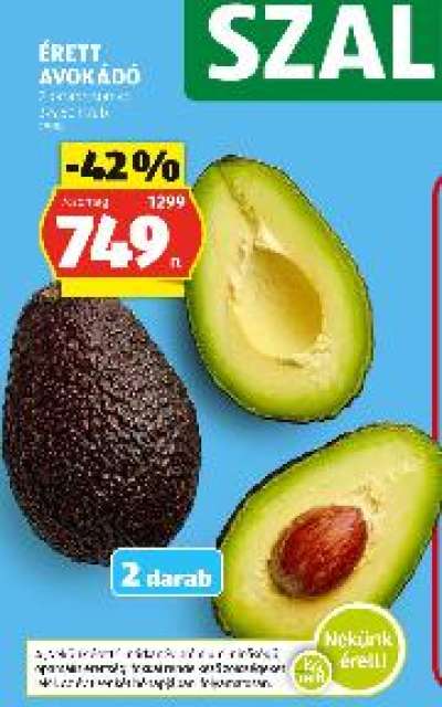 ÉRETT AVOKÁDÓ