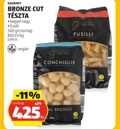 GOURMET BRONZE CUT TÉSZTA