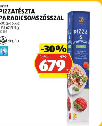 CUCINA PIZZATÉSZTA PARADICSOMSZÓSSZAL