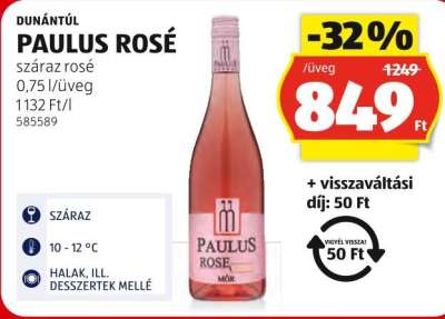DUNÁNTÚL PAULUS ROSÉ