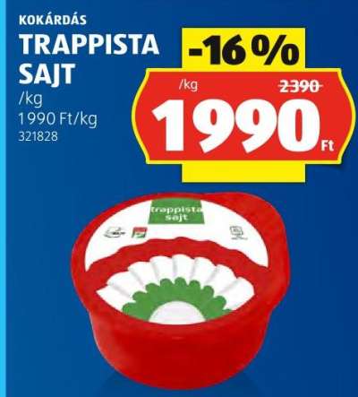 KOKÁRDÁS TRAPPISTA SAJT