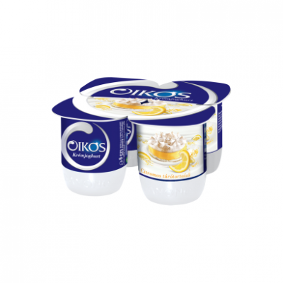 Danone Oikos Görög citromos túrótortaízű, élőflórás krémjoghurt 4 x 125 g