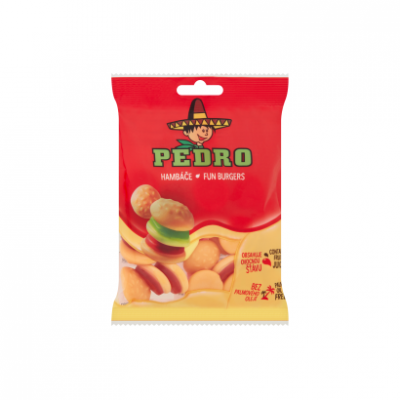 Pedro Fun Burgers gyümölcsös ízű gumicukor 80 g