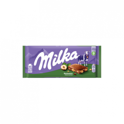 Milka alpesi tej felhasználásával készült tejcsokoládé törtmogyoróval 100 g