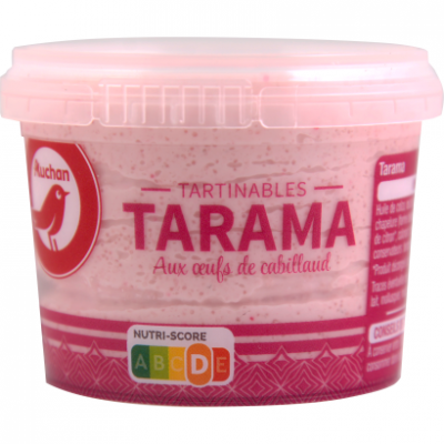 Auchan Kedvenc  Tarama krém tőkehal ikrából 100 g
