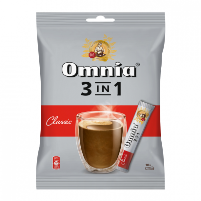 Douwe Egberts Omnia 3in1 Classic azonnal oldódó kávéitalpor 10 x 17,5 g (175 g)