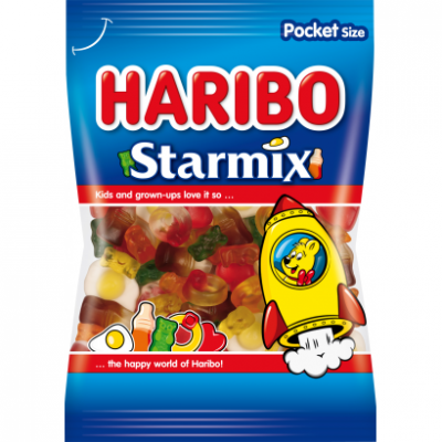 Haribo Starmix gyümölcs- és kólaízű gumicukorka 80 g