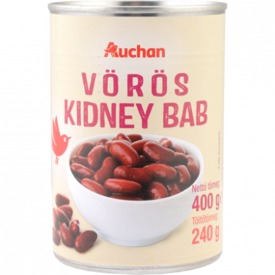 Auchan Kedvenc Vörös Kidney bab 400/240 g