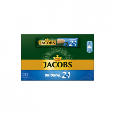 Jacobs Original 2in1 azonnal oldódó kávéitalpor 20 x 14 g (280 g)