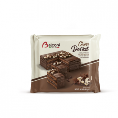 Balconi Chocodessert édes sütőipari termék zsírszegény kakaótartalmú bevonattal 400 g
