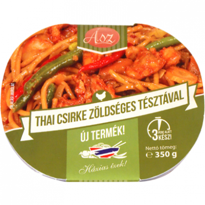 ÁSZ Thai csirke zöldséges tésztával 350 gr