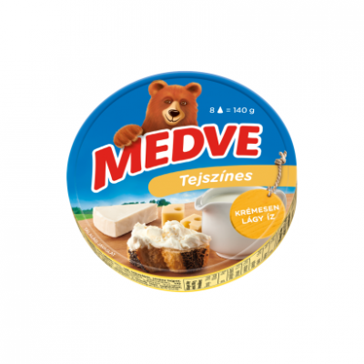 Medve tejszínes kenhető, félzsíros ömlesztett sajt 8 x 17,5 g (140 g)