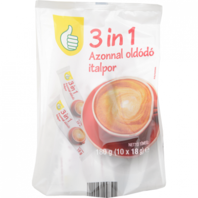 Auchan Tipp 3in1 instant kávé 180 g