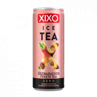 XIXO Ice Tea Zero őszibarackos fekete tea 250 ml