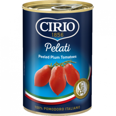 Cirio hámozott, egész szilvaparadicsom paradicsomlében 400 g