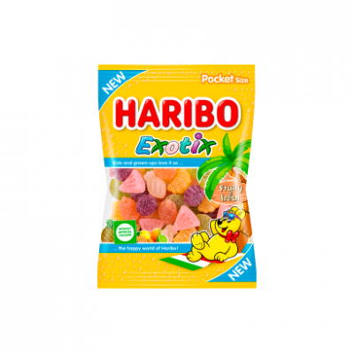 Haribo Exotix gyümölcsízű gumicukroka 100 g