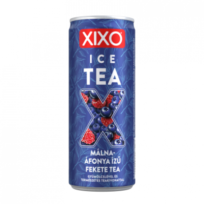 XIXO Ice Tea málna-áfonya ízű fekete tea 250 ml