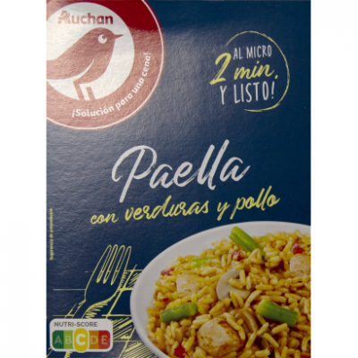Auchan Kedvenc Készétel paella zöldségekkel és csirkével 250 g