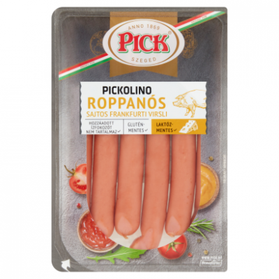 Pick Pickolino roppanós sajtos frankfurti virsli sertéshúsból 300 g