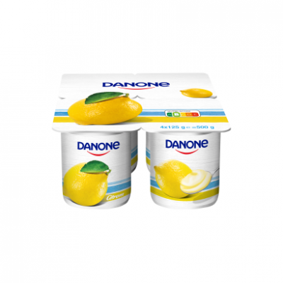Danone citromízű, élőflórás, zsírszegény joghurt 4 x 125 g (500 g)