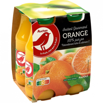 Auchan Kedvenc narancslé 100% 4x20 cl