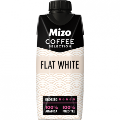 Mizo coffee selection flat white uht félzsíros kávés tej 330 ml