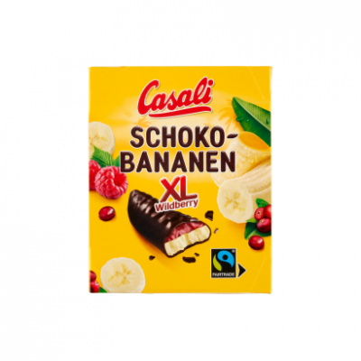 Casali XL csokoládéba mártott habosított banánkrém gyümölcs zselével 140 g