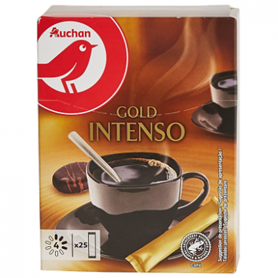 Auchan Kedvenc Liofilizált instant  kávé tasakos 25 x 2 g Intenzitás: 4