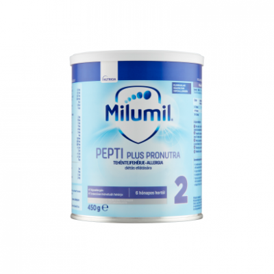 Milumil Pepti Plus 2 Pronutra speciális gyógyászati célra szánt élelmiszer 6 hónapos kortól 450 g