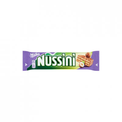 Milka Nussini mogyorókrémmel töltött alpesi tejcsokoládéval bevont, ropogós ostya 31,5 g