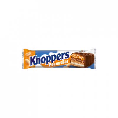 Knoppers PeanutBar tejkrémmel, földimogyorókrémmel töltött, tejcsokoládéval bevont ostyaszelet 40 g